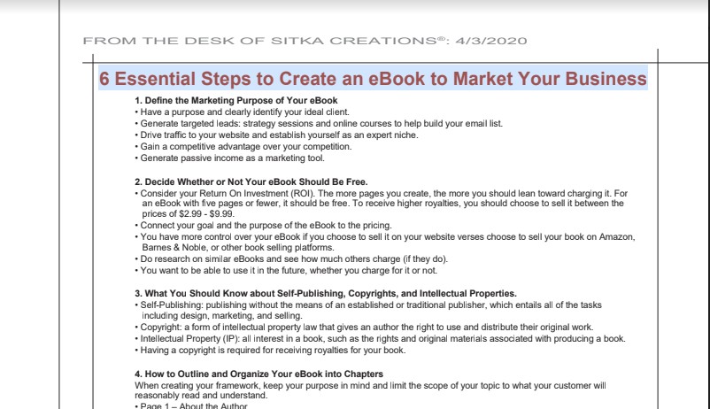 Read more about the article Creating an Ebook to Market Your Business
