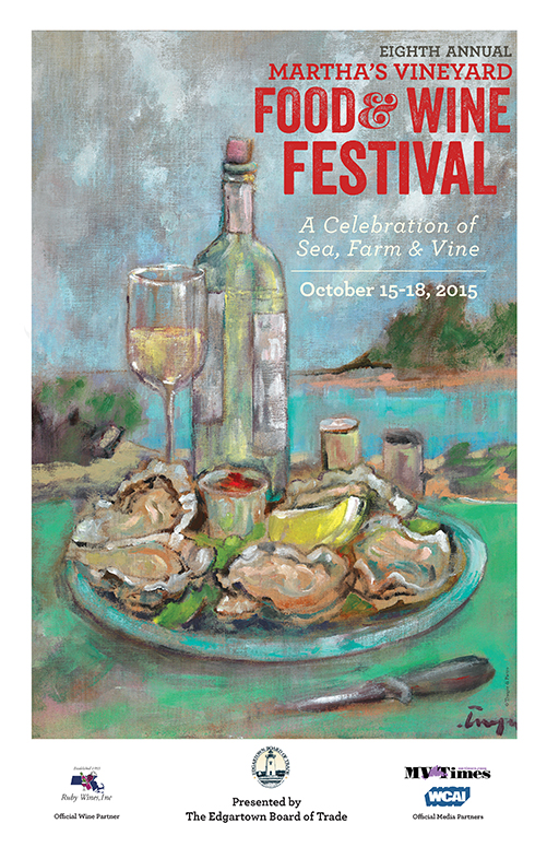 Cover design for the 8th Annual Martha's Vineyard Food & Wine Festival publication - designed by Sitka Creations.